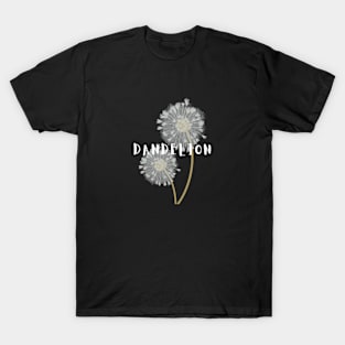 Dandelion Vintage Flora Minimalist Since Established T-Shirt